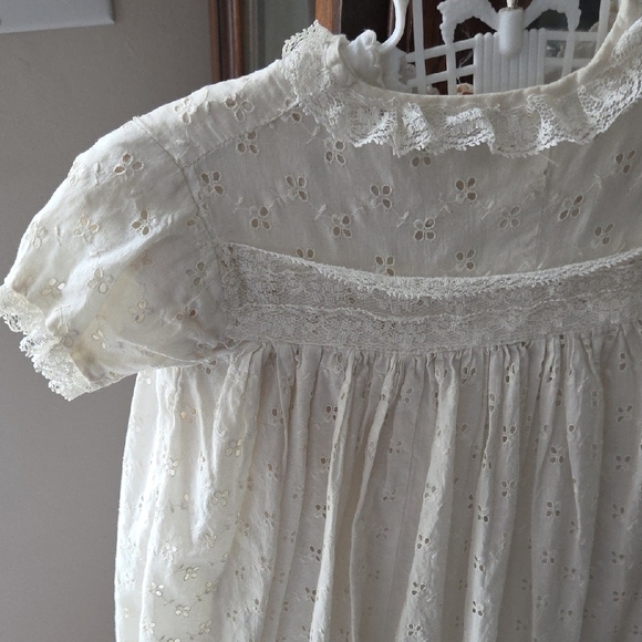 Cream Lace Baby Dress - Picture 2 of 3